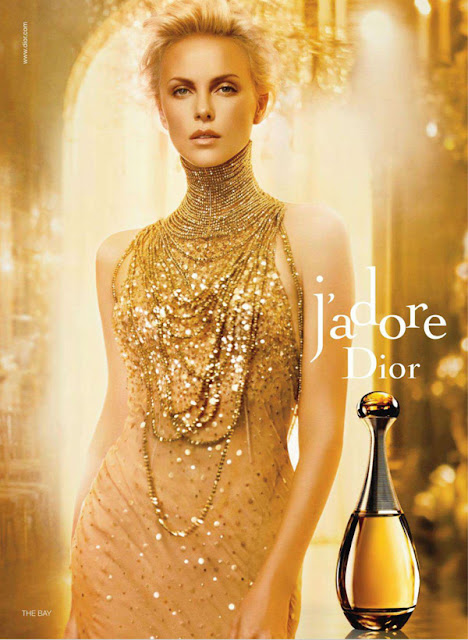 Шарлиз Терон в рекламе Диор Жадор, фото Dior
