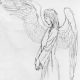 Рисунки карандашом ангелов с крыльями (26 фото)