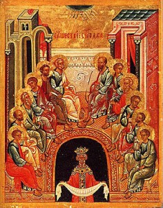икона "Сошествие Святого Духа на апостолов" (Новгород)
