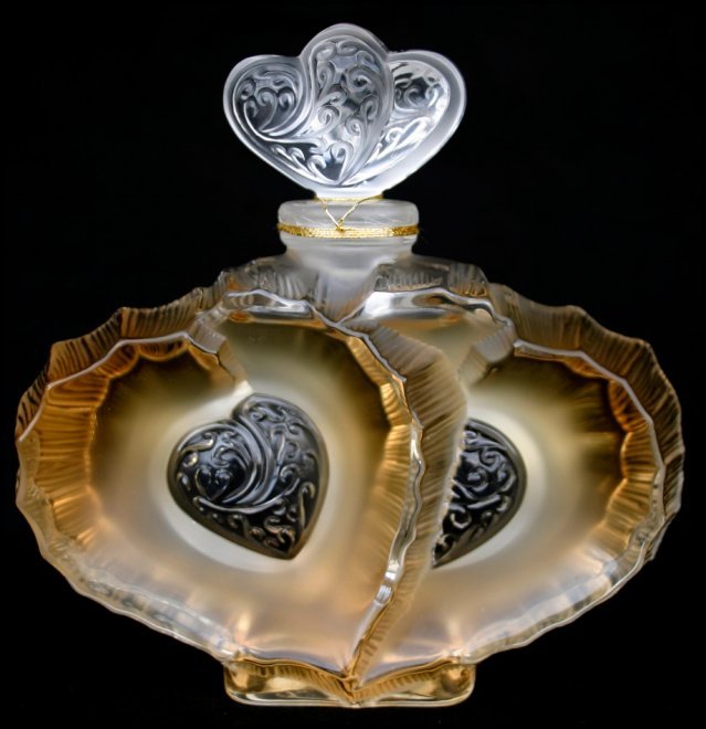 Флакон для духов Lalique "Double heart"
