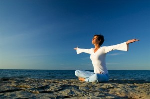 медитация на свежем воздухе