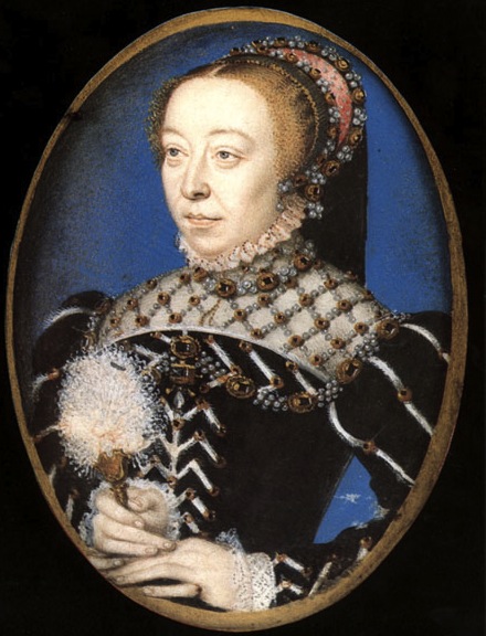 Портрет Екатерины Медичи, Франсуа Клуэ,1555 год