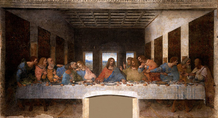 Леонардо да Винчи Тайная вечеря 