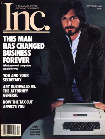 Стив Джобс на обложке журнала Inc., октябрь 1981 года