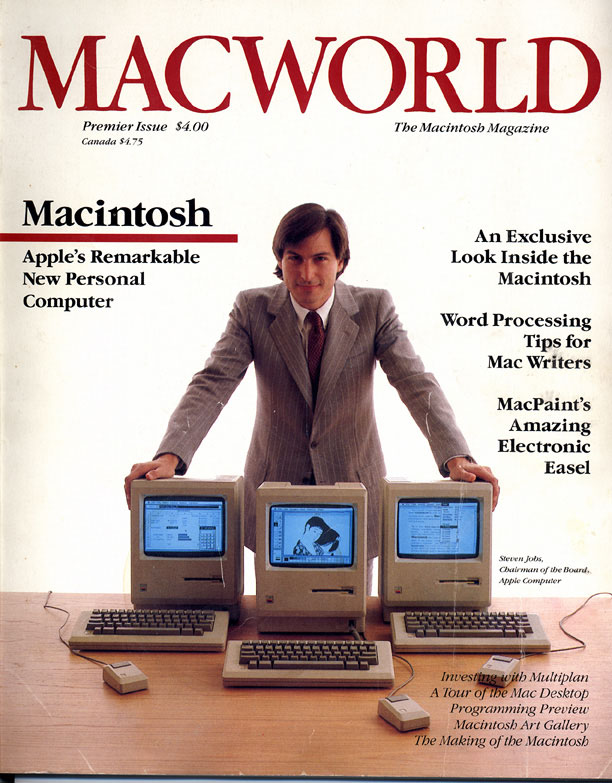 Cтив Джобс на обложке журнала Macworld, 1984 год