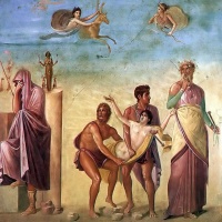 Жертвоприношение Ифигении. Фреска из Помпей. I в. н. э.
