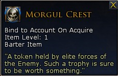Lotro tier 8 essences Morgul Crest