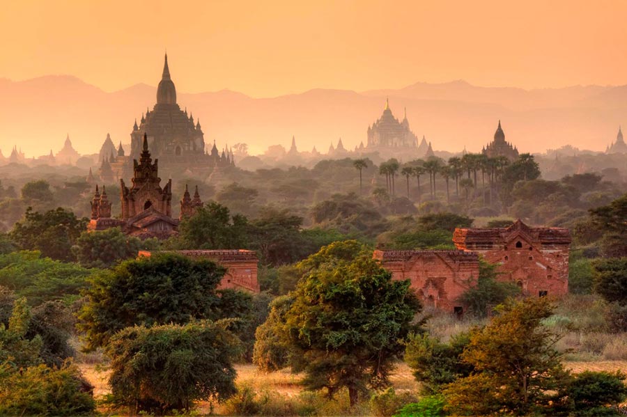 изумительные виды на земле amazing species on earth Паган Мьянма Bagan Myanmar