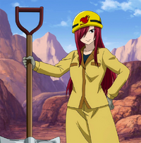 Erza on her job